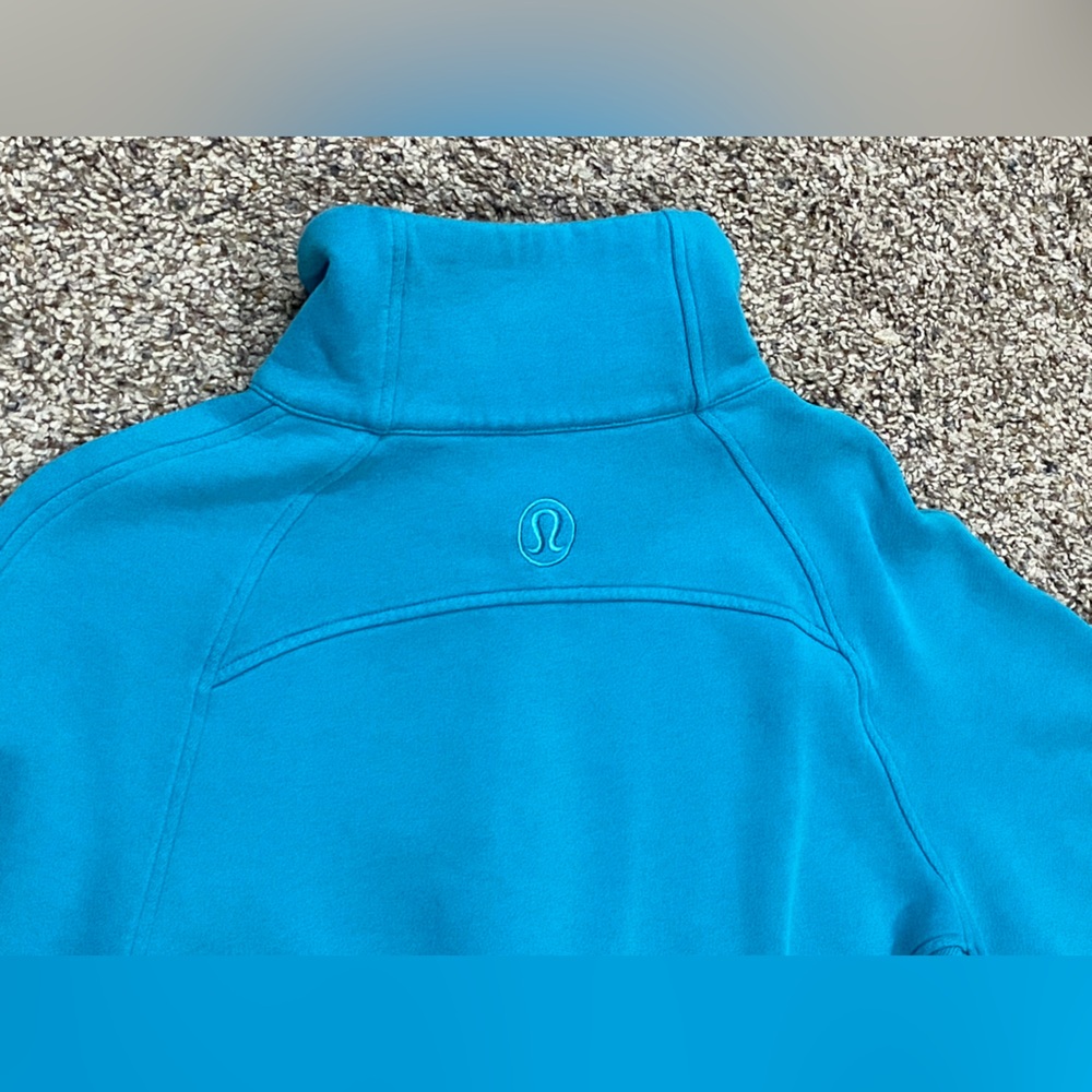 Lululemon Scuba Oversized Funnel Neck Half Zip (Oceanic Color) Xsmall/Small - Picture 8 of 9